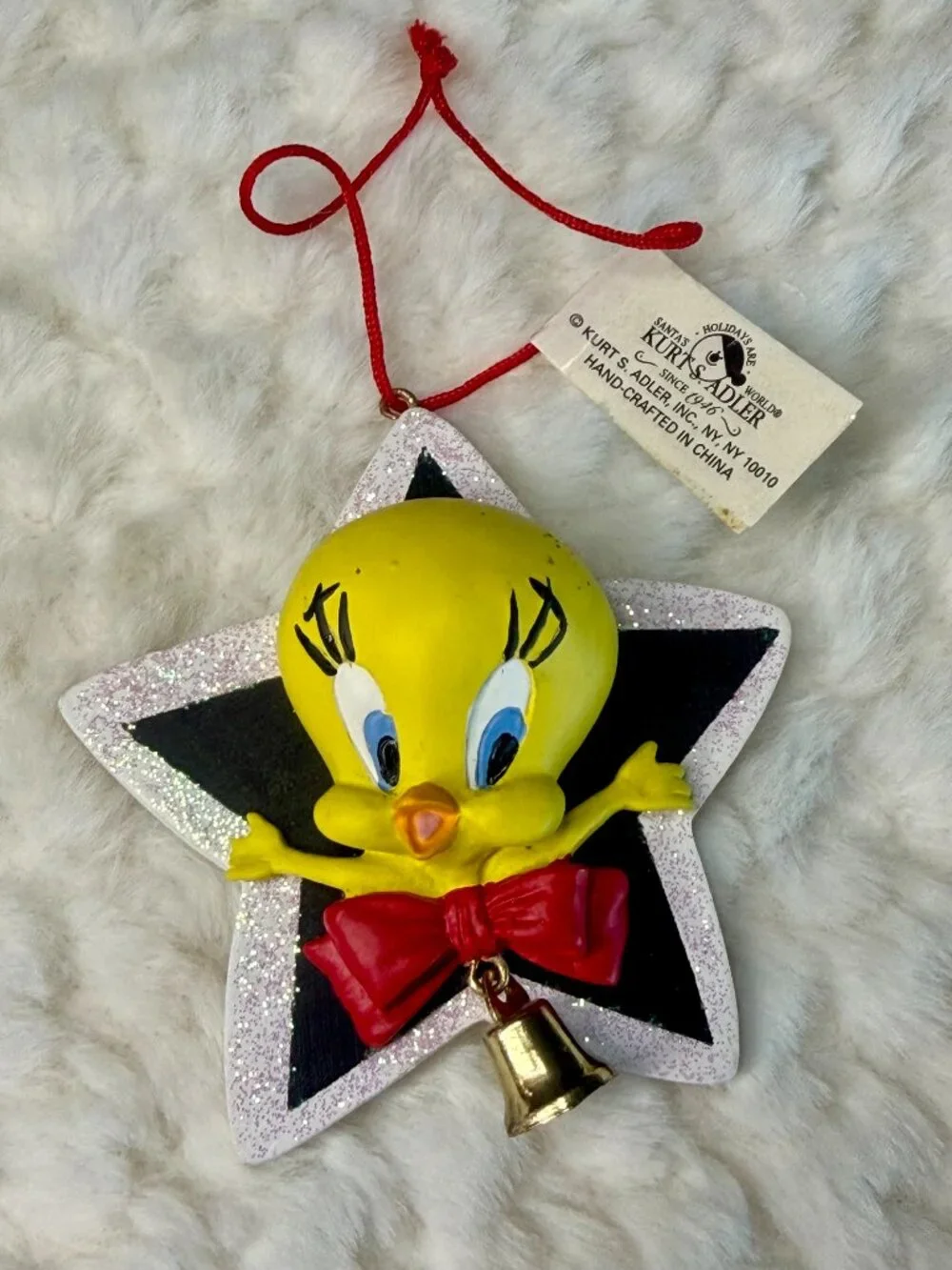 Vintage Kurt Adler Warner Brothers Tweety Bird Ornament